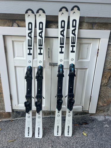 Couple of 2024 HEAD 151 cm Racing WC Rebels e-SL Pro Skis With Bindings (Used)