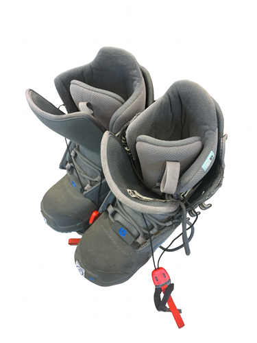 Used Burton TRUEFIT 5 Womens Snowboard Boots Grey Senior 5 11682-S000141057