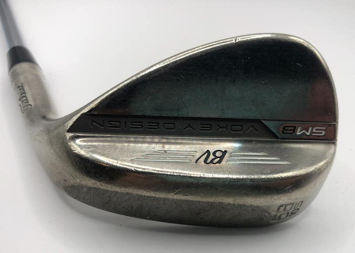 Titleist Vokey Sm8 Brushed Steel Lob Wedge 58-10 S-Grind AMT S300 Stiff Steel
