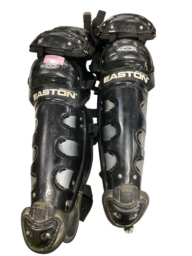 Used Easton Catchers Leg Guards Black Adult 11613-S000192176