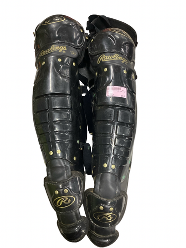Used Rawlings Catchers Leg Guards Black Adult 11613-S000192175