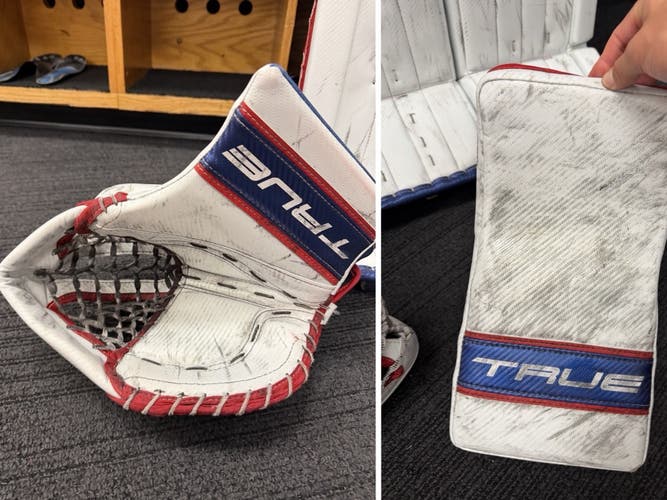 True L87 Custom Full Right Glove and Blocker American Colorway
