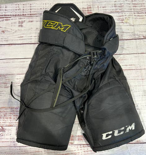 Black Junior Medium CCM Tacks 2052 Hockey Pants (Used)