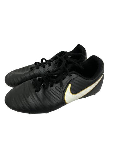 Used Nike TIEMPO Soccer Cleats Black Junior 03.5 11692-S000156028