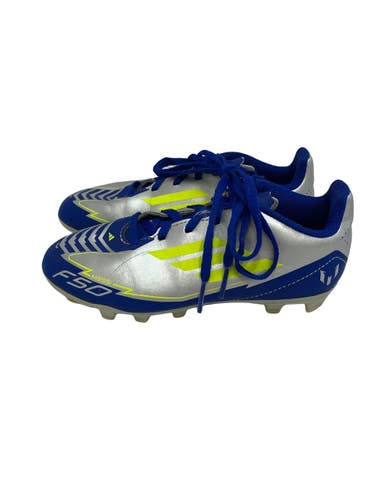 Used Adidas F50 CLUB MESSI Soccer Cleats Grey Junior 01 11692-S000156065
