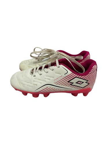 Used Lotto Soccer Cleats White And Pink Youth 13.0 11692-S000156088