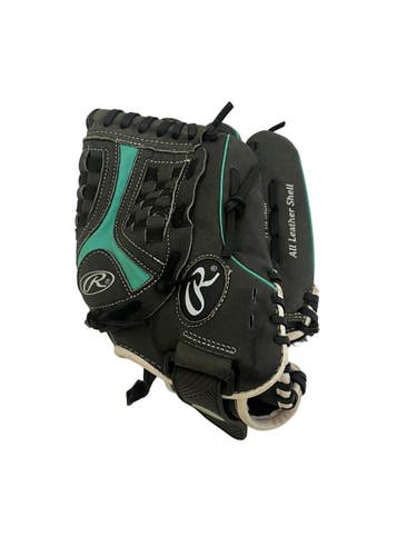Used Rawlings WFP115MT RH Throw Fastpitch Gloves Black 11 1/2" 11692-S000155863