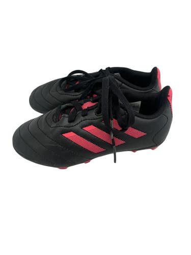Used Adidas GOLETTO Soccer Cleats Black And Pink Youth 12.0 11692-S000159234