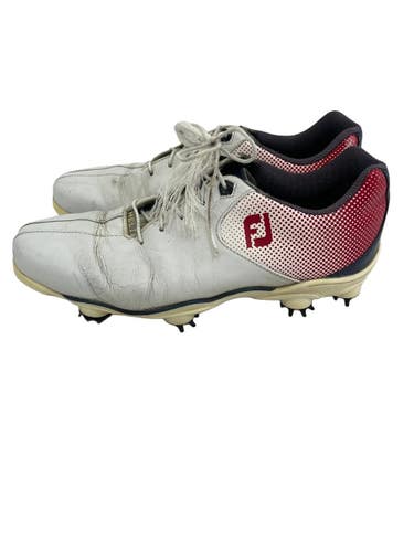 Used Foot Joy Mens Golf Shoes White Senior 8.5 11692-S000159243