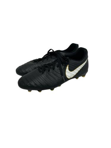 Used Nike TIEMPO Soccer Cleats Black Senior 9.5 11692-S000157534