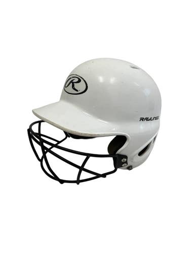 Used Rawlings MLTBH Batting Helmet w/Mask White One Size 11692-S000157538