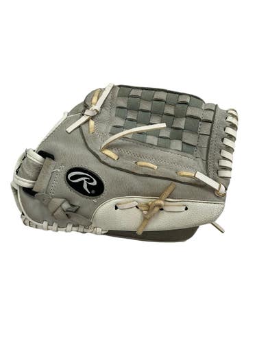 Used Rawlings HIGHLIGHT RH Throw Fastpitch Gloves Grey 12 1/2" 11692-S000157407