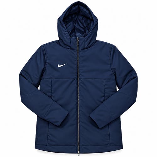 Nike 550 Duck Down Parka Football Full Zip Jacket Navy Blue DJ6526-419 Men Sz XL