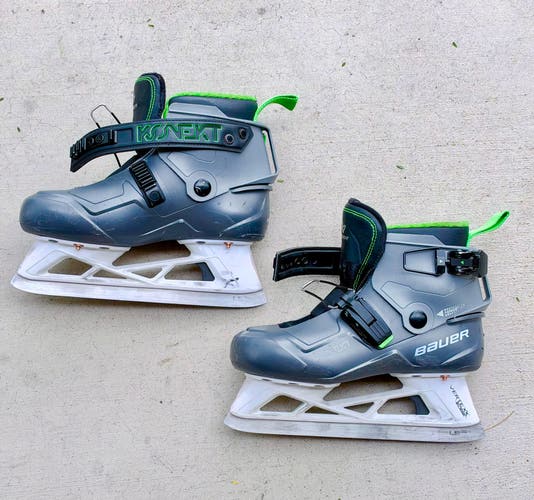 2024 Bauer Konekt HF2 Hockey Goalie Skates Regular Width Size 3 (Used)