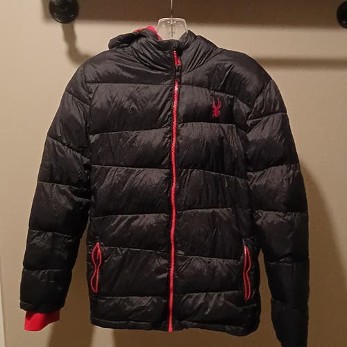 Black Men's Youth Large Spyder Jacket (Used)