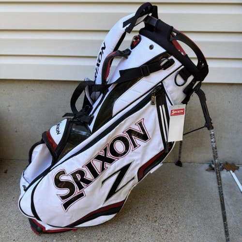 Srixon Z Tour Stand Carry Bag White Black Red 4 Way Dividers
