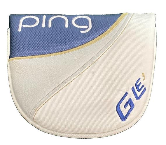 Ping G LE3 Mallet Putter Headcover With Magnetic Fastener Nice Condition