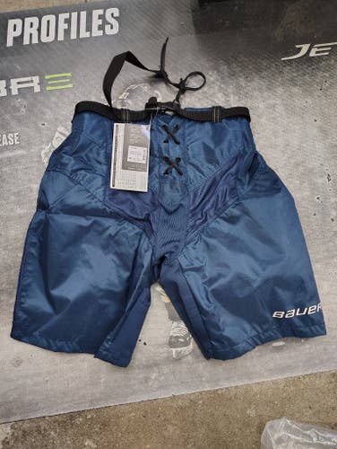 Navy Blue Bauer Supreme Ice Hockey Pant Shell (New) - Senior Sizes
