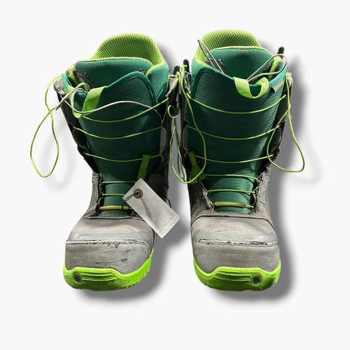 Used Burton IMPRINT 3 Mens Snowboard Boots Green Senior 10.5 11375-S000383999