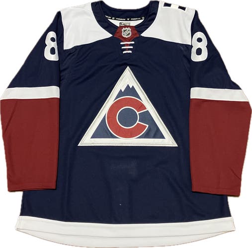 Colorado Avalanche Cale Makar Alternate Fanatics Premium NHL Hockey Jersey Size 52