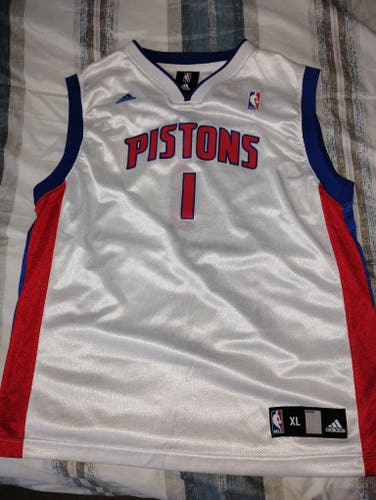 Vintage Adidas Detroit Pistons #1 Billups