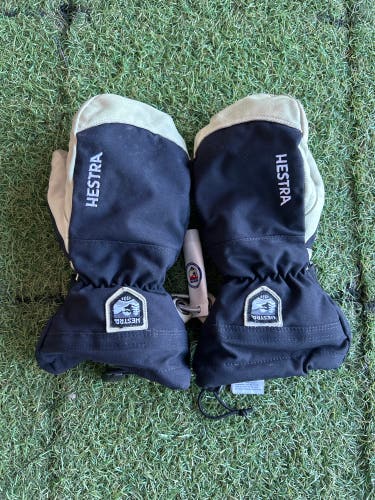 Adult Small Hestra Army Leather Heli Ski Mittens (Used)