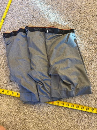 3 pairs Gray Medium Men's Nike Compression boxers/briefs/underwear (Used)