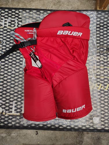 RED Senior Large Bauer Nexus N8000 Hockey Pants (New)
