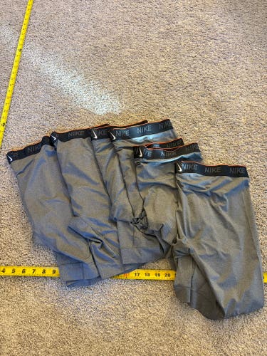 6 pairs Gray Medium Men's Nike Compression boxers/briefs/underwear (Used)