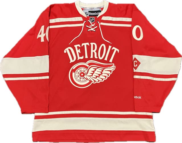 Detroit Red Wings Henrik Zetterberg 2014 Winter Classic Reebok NHL Hockey Jersey Size L