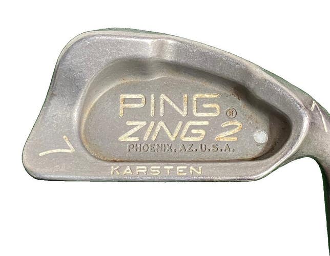 Ping Zing2 7 Iron Silver Dot 4 Up RH +0.75" JZ Stiff Steel 37.5" Tour Wrap Grip