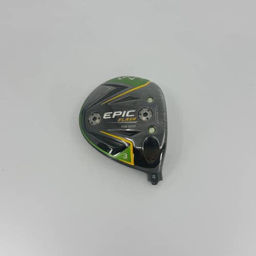 Callaway Epic Flash Sub Zero 15* 3 Wood Head RH Fairway Wood Used Golf Club