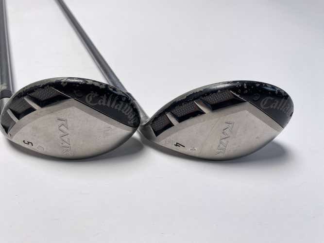 Callaway Razr X 4 & 5 Hybrid Set 24* 27* 45g Ladies Graphite Womens RH