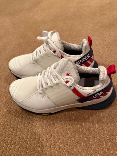 White Women's Size M 7.0 (W 8.0) Adult Spyder Shoes (New)