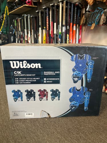 Black/White Wilson C1K Catcher's Set (New)