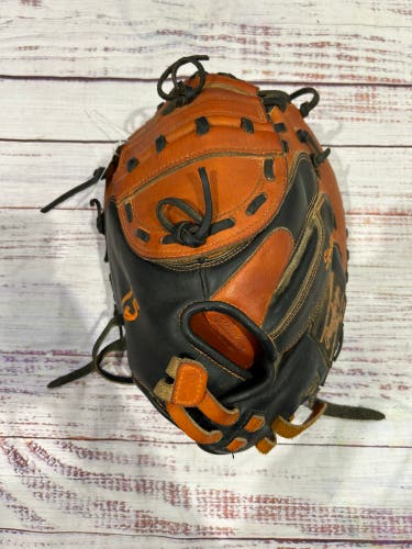 Brown Rawlings Heart of the Hide LH Catcher's Softball Glove 33" (Used)