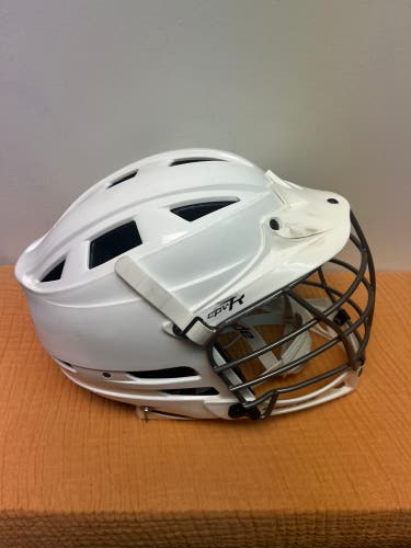 Cascade CPV-R Lacrosse Helmet - White / Chrome Mask - Size S/M - R