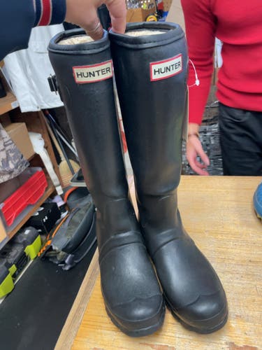 Hunter Tall Fleece-Lined Rain Boots Size 3