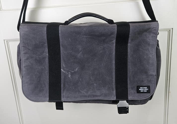 Jack Spade Warren Street Laptop/Shoulder Bag Travel Gray