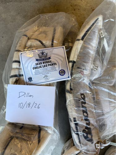 Sean Burke LA Kings Game Used Brian’s Goalie Pads
