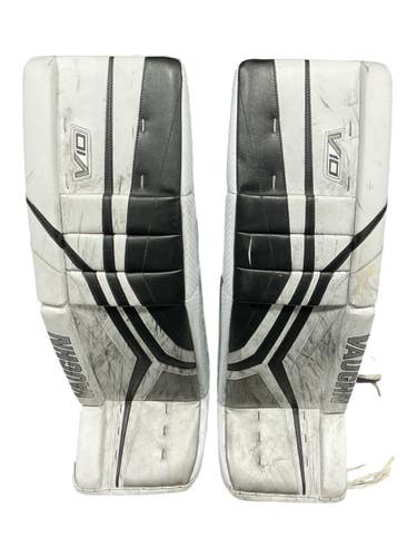 Used Vaughn V10 Goalie Leg Pads Senior White 36" 11873-S000237694