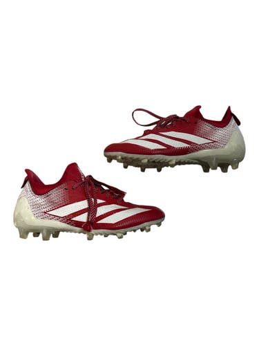 Used Adidas ADIZERO Adult FB Cleats Red Senior 7 11873-S000250781