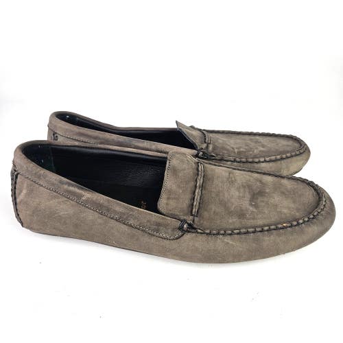 Allen Edmonds The Super Sport Technogel Dark Gray Leather Loafers Shoes 11.5 D