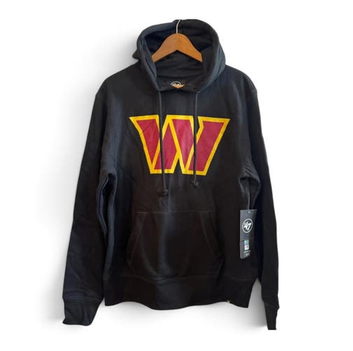 Black Men's Large 47 Brand 47 Men’s Washington Commanders Imprint Headline Pullover Hoodie (New)