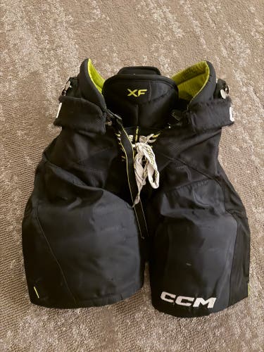 Black Junior Large CCM Tacks XF Hockey Pants (Used)