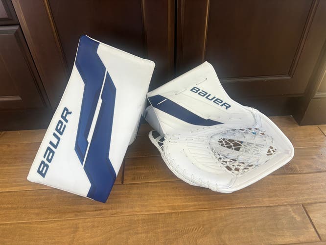 Brand New Pro Stock Bauer Supreme Shadow Pro Goalie Glove & Blocker Set  **TARIFF FREE**