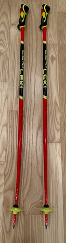 105cm Leki World Cup Lite SL Racing Ski Poles (Used), Wrist Straps included.