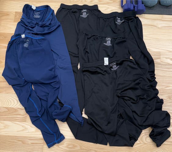 Lot of 6.5 Kids Unisex L.L. Bean Base Layer Sets (L and XL) (Used)