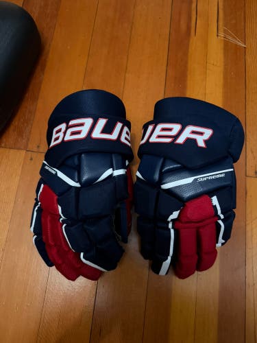 New Red And Blue Bauer M3 14" Gloves