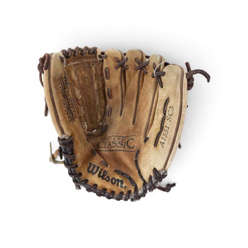 Used Wilson A1551 SC3 BB/SB Glove RH Throw Tan 12 1/2" 11735-S000371064